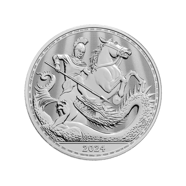 2024 UK St George and the Dragon 1oz Silver Coin