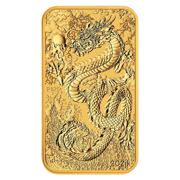 1oz Australian Dragon 2024 Gold Bar