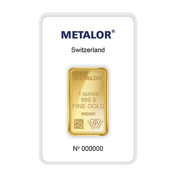 Metalor 1 Ounce Gold Bar