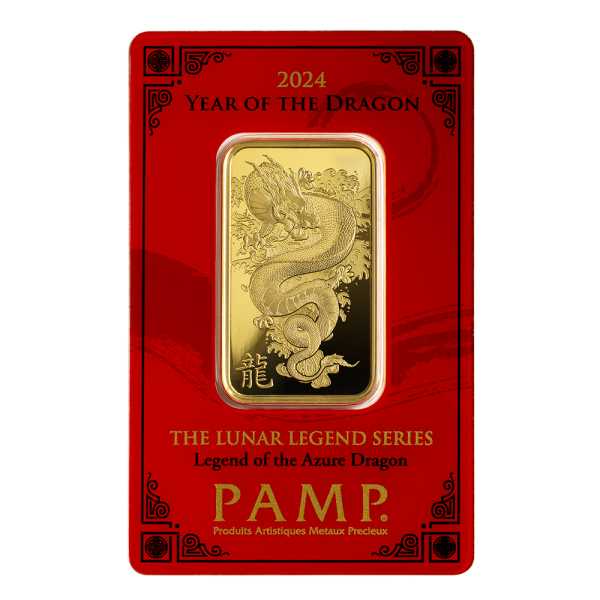 2024 1oz Year of the Dragon | PAMP Suisse | Gold Bar - Image 5