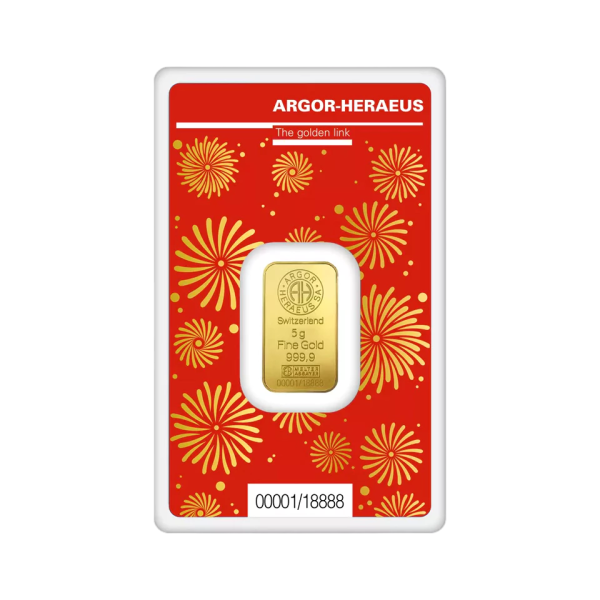 5g Argor-Heraeus Lunar Dragon 2024 Gold Bar - Image 2