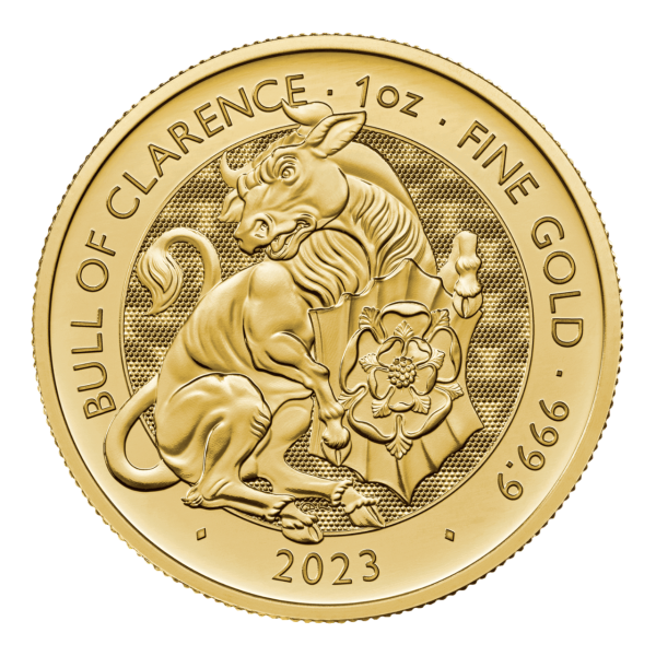 The Royal Tudor Beasts: The Bull of Clarence 2023 1oz Gold Coin