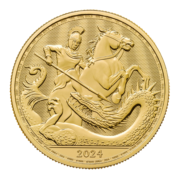 St George and the Dragon 2024 1oz Gold Bullion Coin