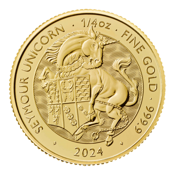 1/4oz The Tudor Beasts: the Seymour Unicorn Gold Coin 2024