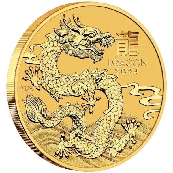 1/20oz Australian Lunar Year of the Dragon 2024 Gold Coin - Image 3