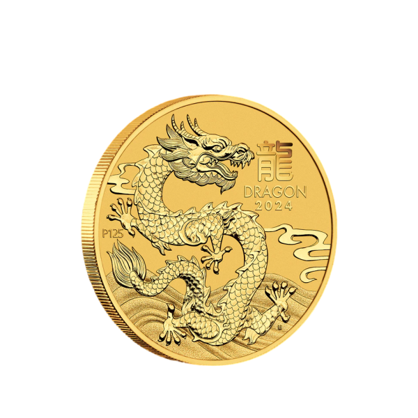 1/2oz Australian Lunar Year of the Dragon 2024 Gold Coin - Image 3