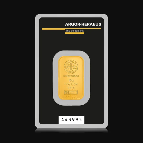 10g Gold Bar | Argor-Heraeus | Kinebar - Image 2