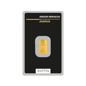 1g Minted Gold Bar | Argor-Heraeus