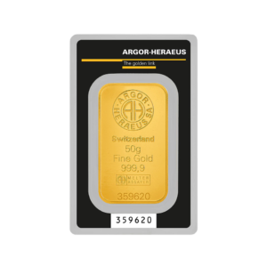 50g Minted Gold Bar | Argor-Heraeus