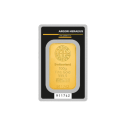 100g Minted Gold Bar | Argor-Heraeus