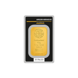50g Minted Gold Bar | Argor-Heraeus